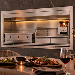 Signi Fires Stainless Steel 1600 Combo Braai