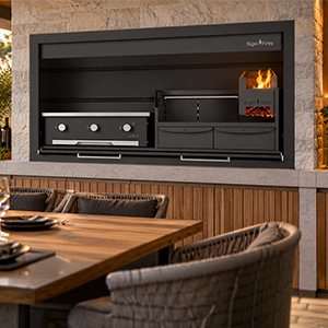Signi Fires Black 1600 Combo Braai